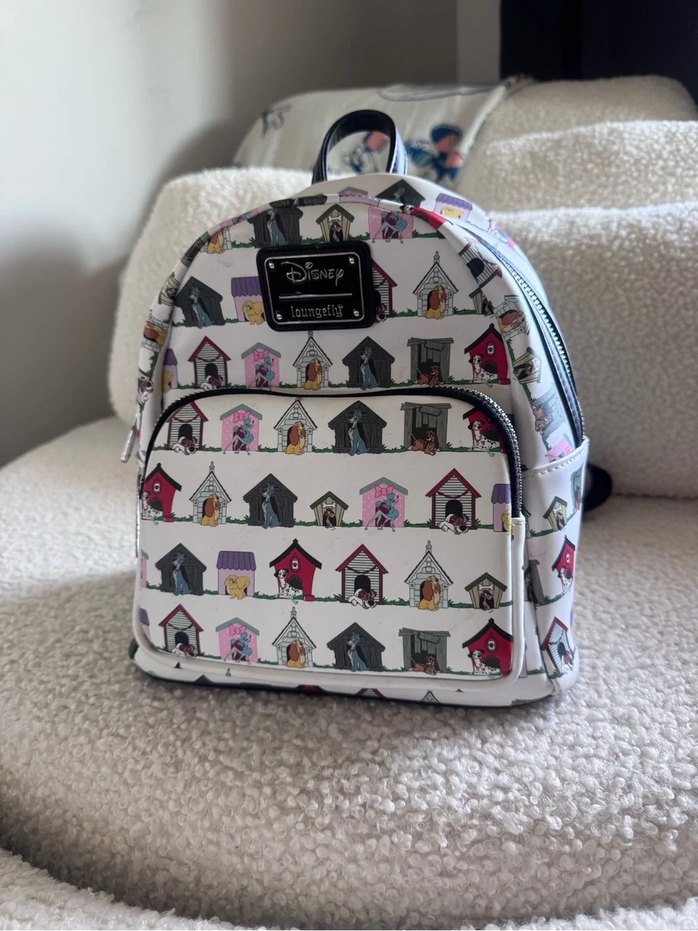 Loungefly Kids White Snoopy & Doghouse Pattern Mini Backpack